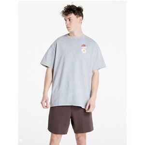 Nike Have A Nike Day Daisy Logo Grey Speckled Loose Fit T-Shirt Mens Small